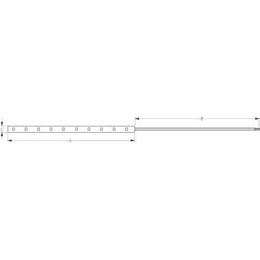 Led Utility Strip Roll White 26.9" W/2-Wire Pigtail