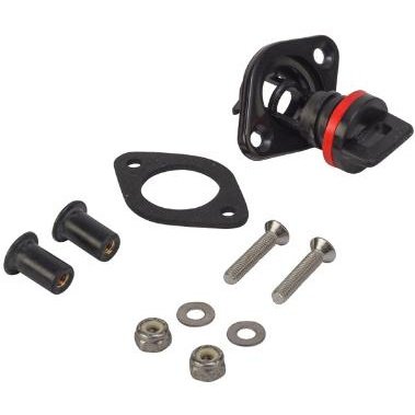 Drain Plug And Flange Black In Jection Molded Nylon Kit