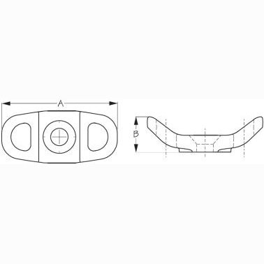 Deck Fitting - Double Loop Nylon Set
