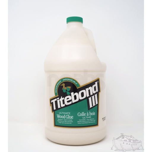 A gallon bottle of Titebond III Ultimate Wood Glue